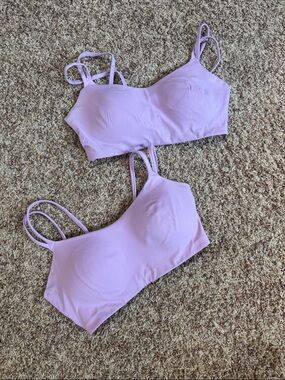 Avia Lavender Seamless Sports Bra x2